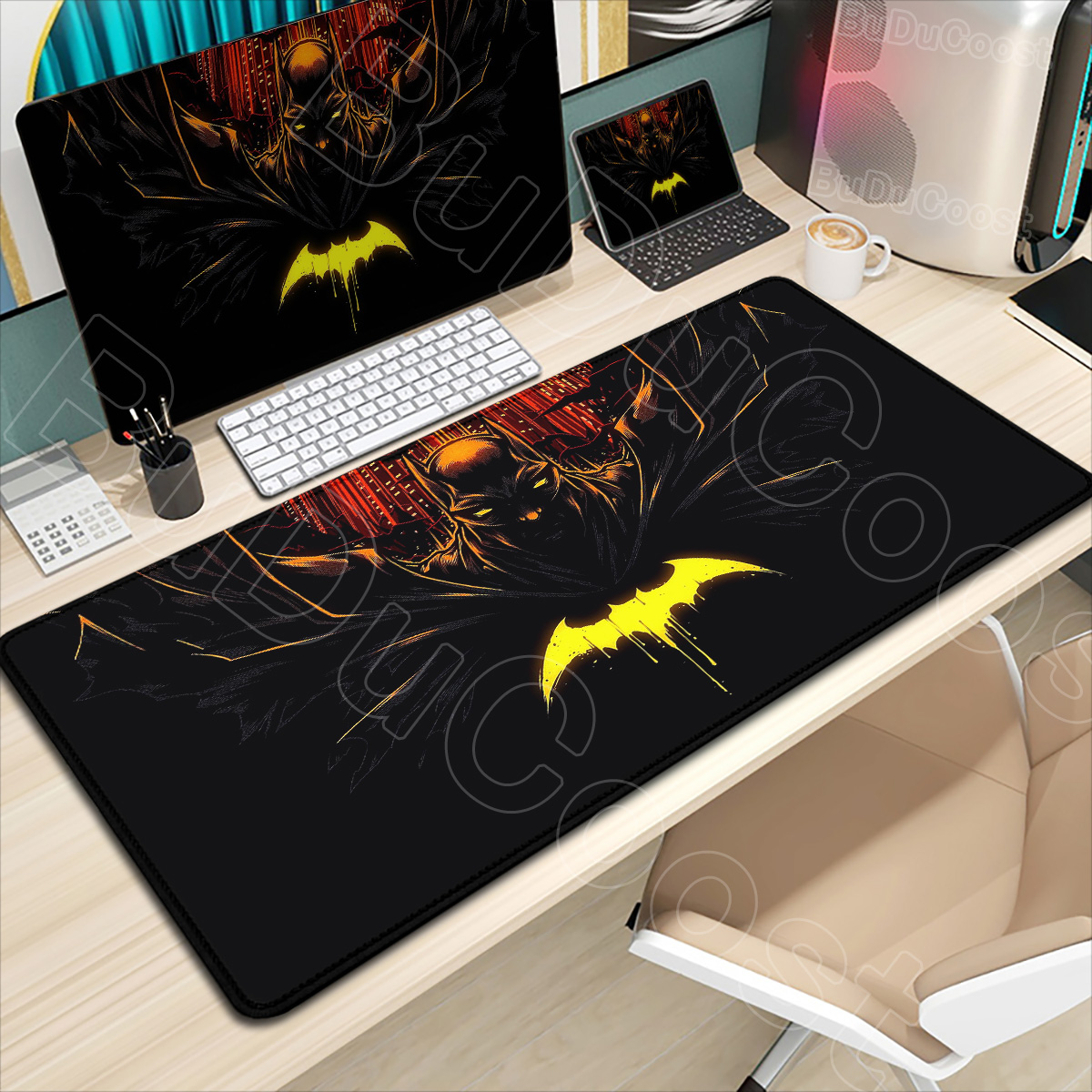 Gaming Keyboard Affordable - B-Batman ماوس الوسادة HD كبير الألعاب