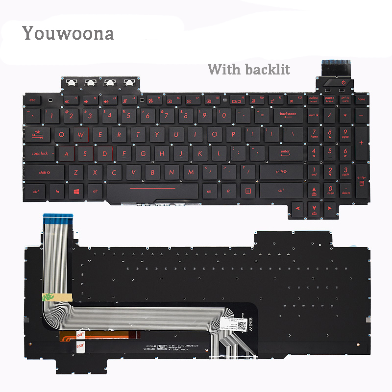 Gaming Keyboard Asus - لوحة مفاتيح كمبيوتر محمول جديدة لـ