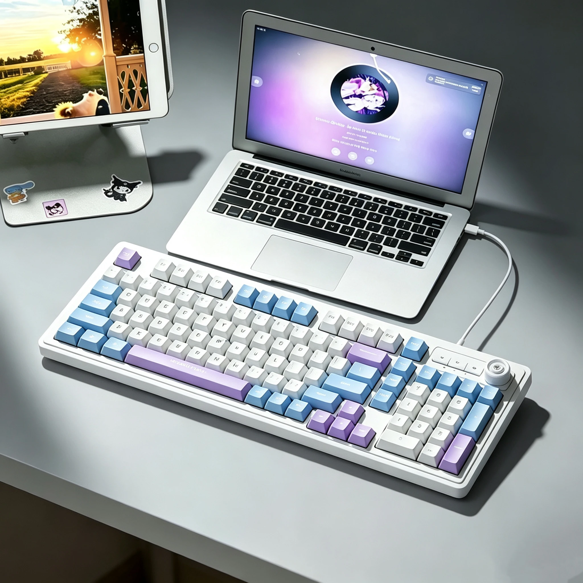 لوحة مفاتيح سلكية بـ 98 مفتاحً - مراجعة Gaming Keyboard No Noise وسعره