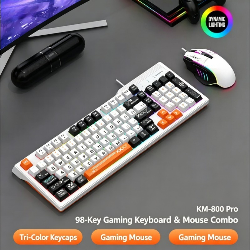 مجموعة K8pro 3 في 1 للألعاب تش - مراجعة Gaming Keyboard Mouse And Headset Combo وسعره