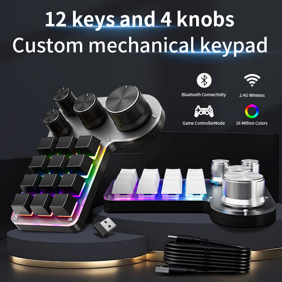 3 أوضاع 12 مفتاح لوحة المفاتيح - مراجعة Gaming Keyboard 1 Hand وسعره