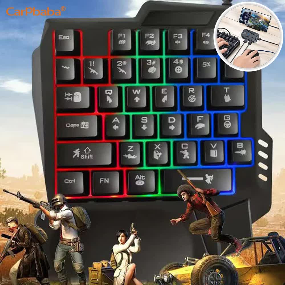 مجموعة ألعاب USB للاستخدام بيد - مراجعة Gaming Keyboard 1 Hand وسعره
