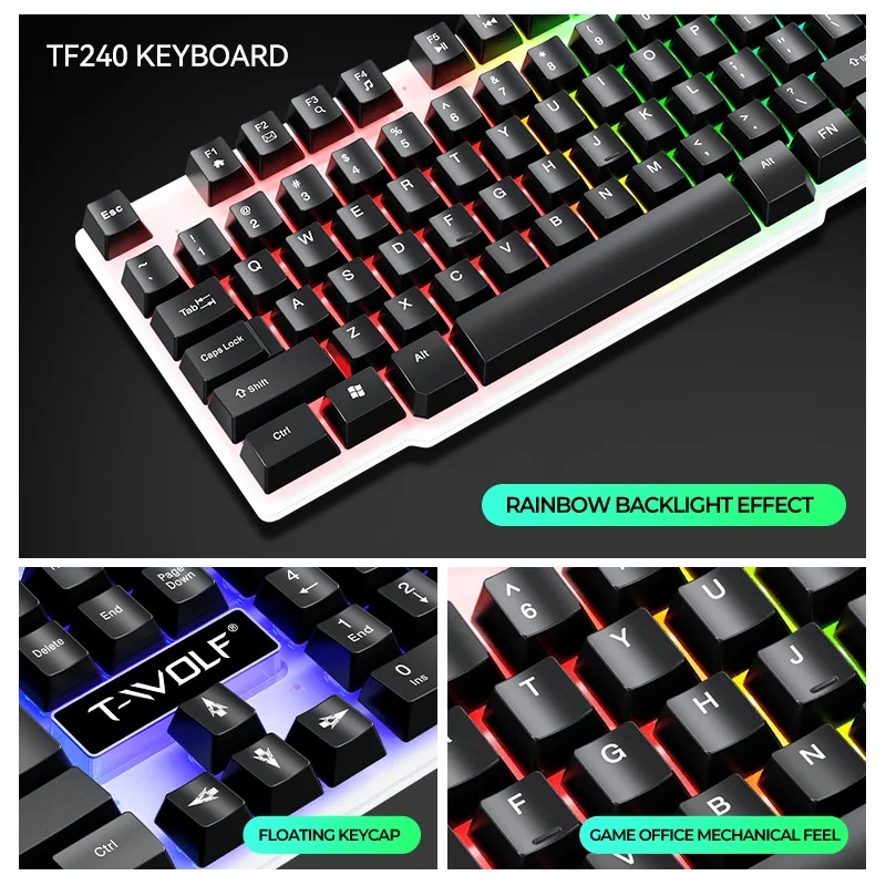 مجموعة لوحة مفاتيح وفأرة USB ج - مراجعة Gaming Keyboard Mouse And Headset Combo وسعره