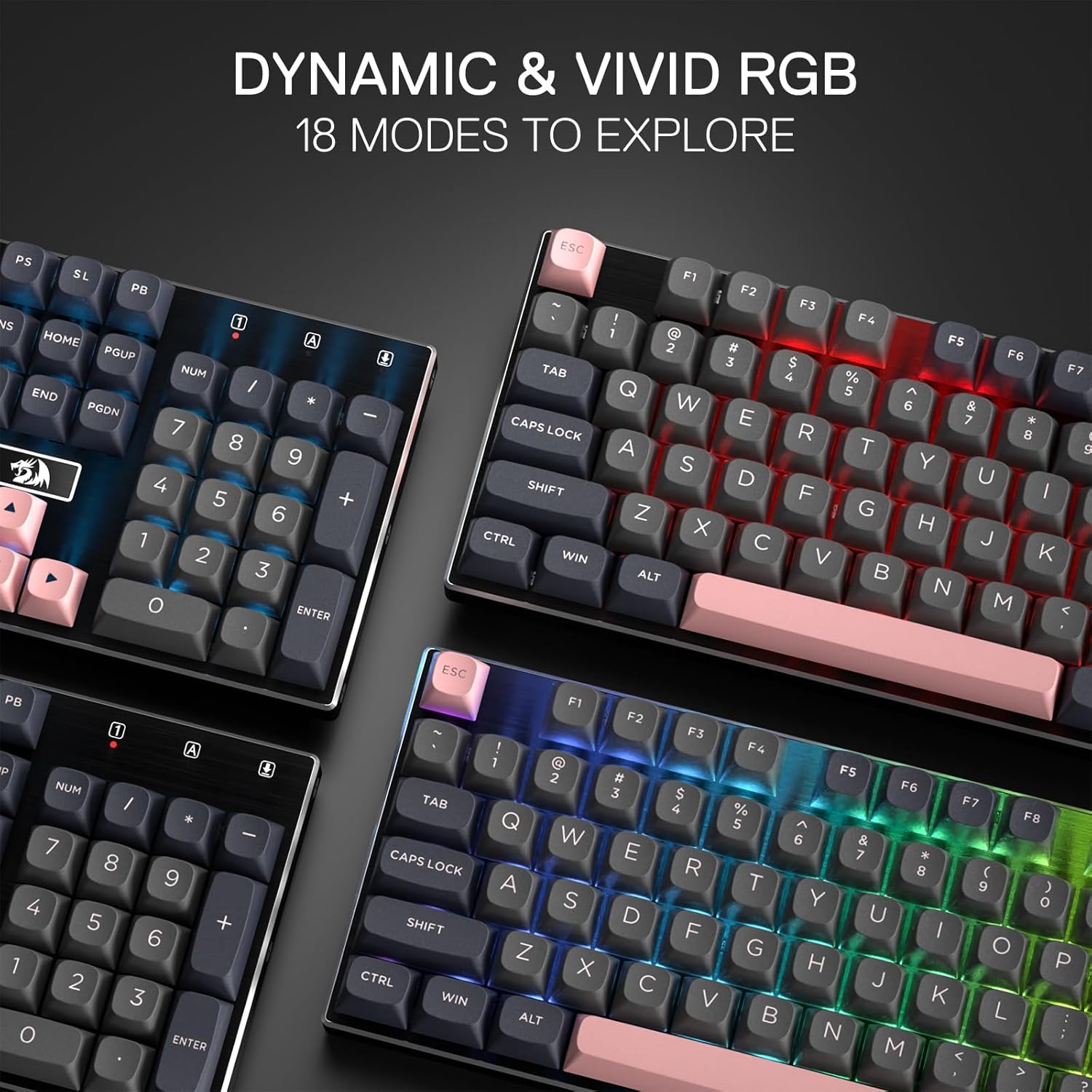 Redragon 556 SE الألعاب السلكي - مراجعة Gaming Keyboard No Noise وسعره