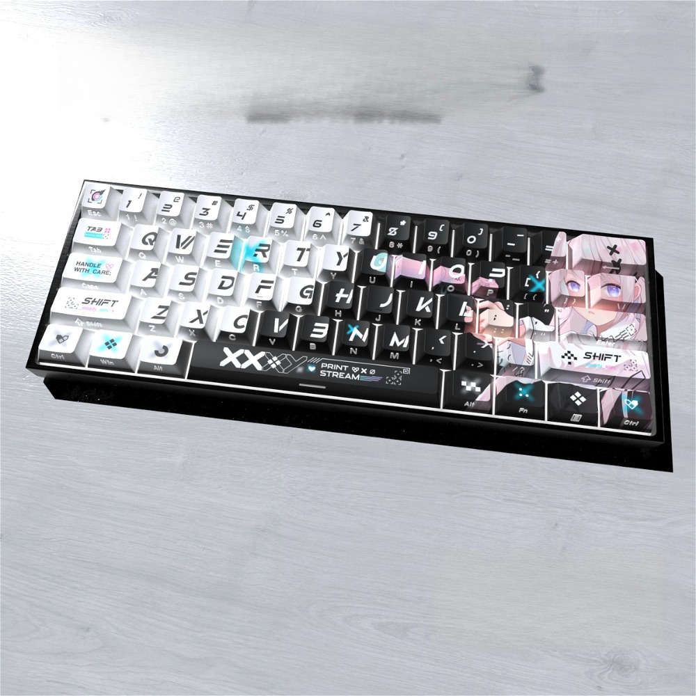 أغطية مفاتيح ثاكي بطباعة جانبي - مراجعة Gaming Keyboard Thocky وسعره
