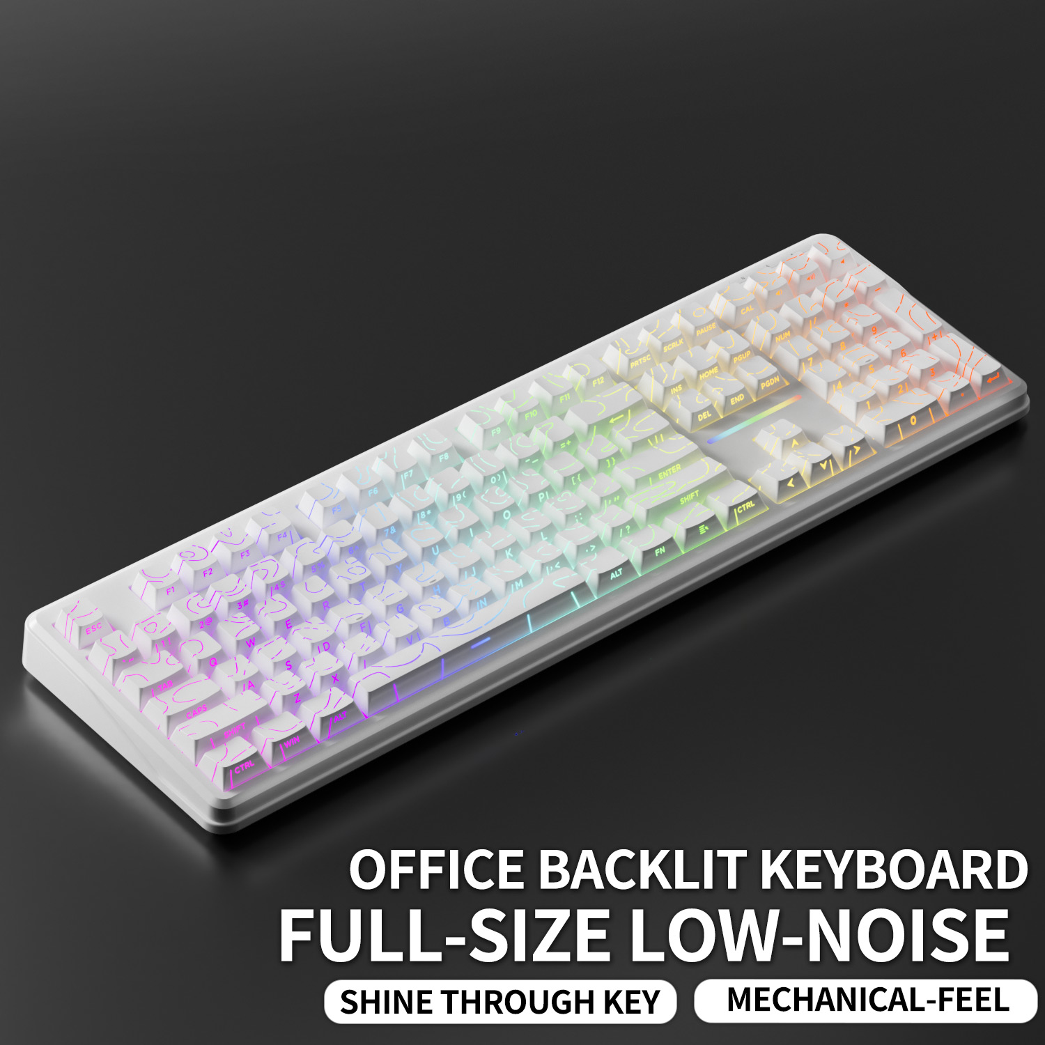 لوحة مفاتيح V108 Pro سلكية ولا - مراجعة Gaming Keyboard No Noise وسعره